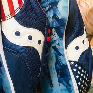 saucony stars and stripes jazz